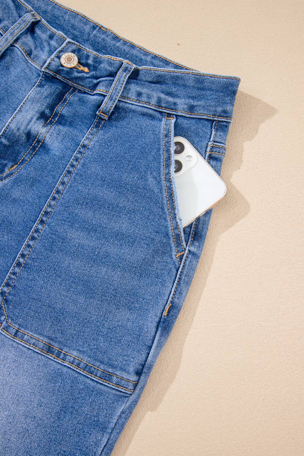 Eva Cropped High Rise Wide Leg Jeans