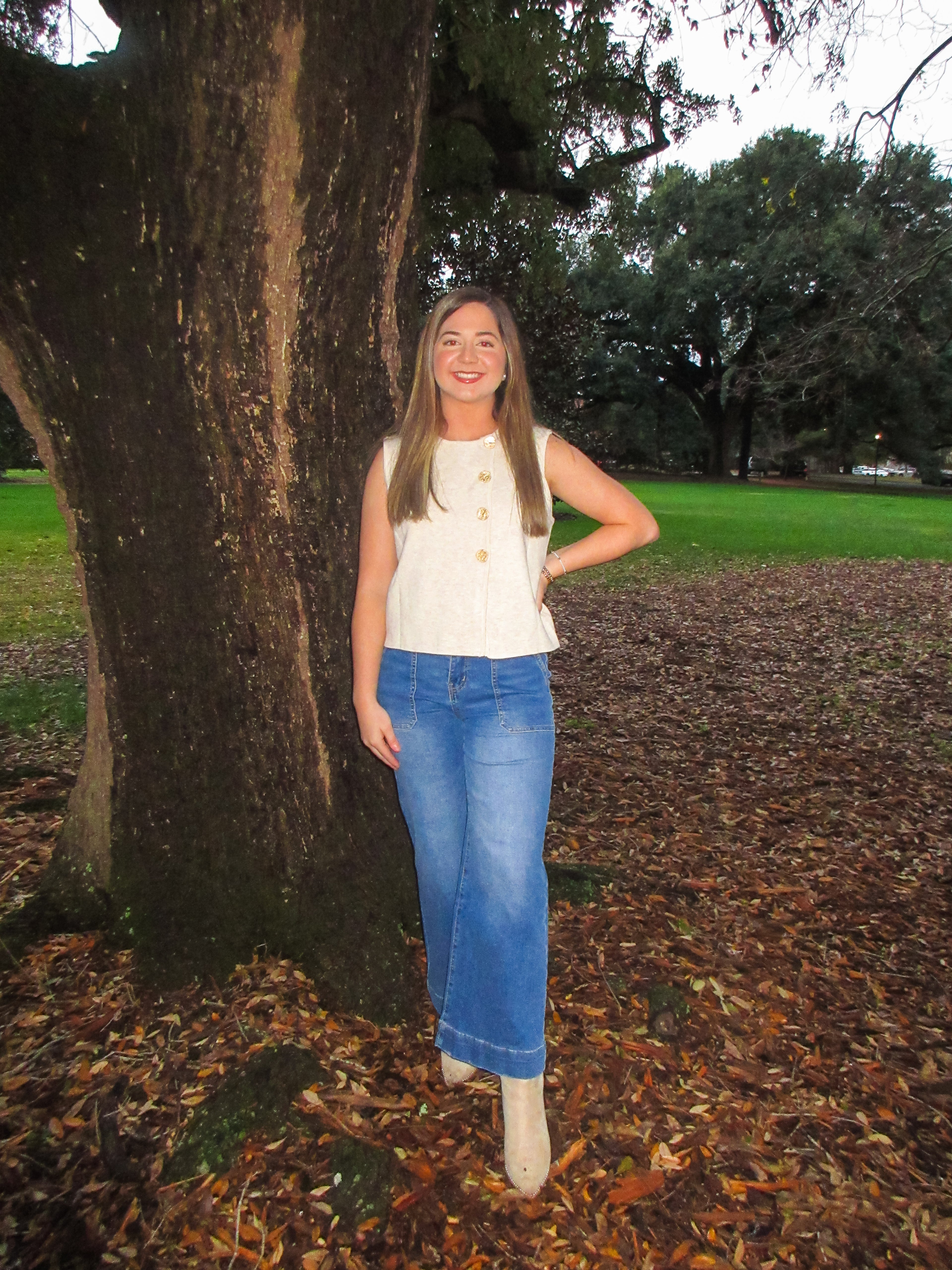 Eva Cropped High Rise Wide Leg Jeans