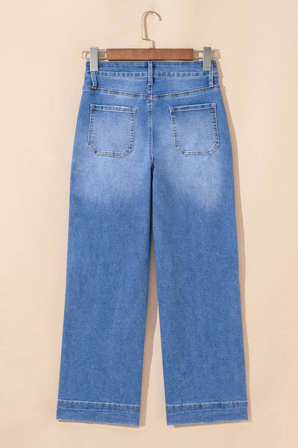 Eva Cropped High Rise Wide Leg Jeans